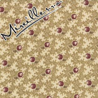 Látka MODA Plum Sweet kulička s listy