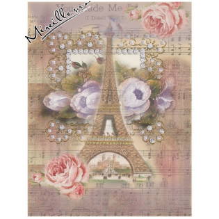 Bavlněný autorský panel Paris s noty