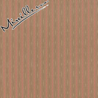 Látka MODA Autumn Lily jemný vzorek hnědo/červený