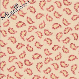 FQ MODA Roses & Chocolates paisley růžové
