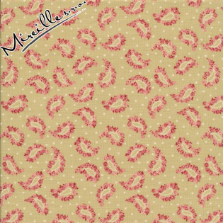 Látka MODA Roses & Chocolates paisley na zelené