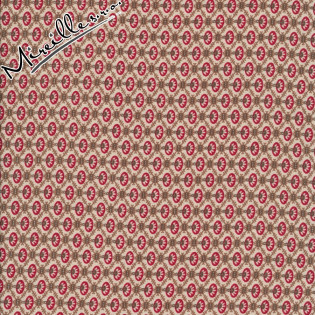 Látka MODA FG Petite Prints Deux květina v hnědém koso