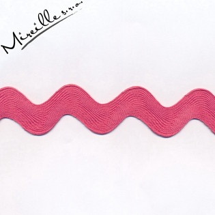 Stuha Ric Rac Jumbo malinová, 2,5 cm