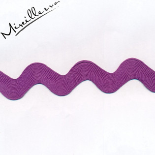 Stuha Ric Rac Jumbo fialová, 2,5 cm