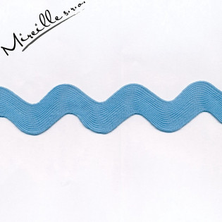 Stuha Ric Rac Jumbo medium blue, 2,5 cm