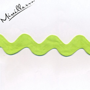 Stuha Ric Rac Jumbo zelené jablko, 2,5 cm