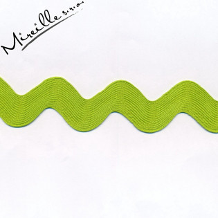 Stuha Ric Rac Jumbo limet, 2,5 cm