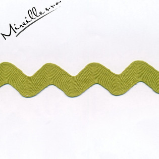 Stuha Ric Rac Jumbo olilvová, 2,5 cm