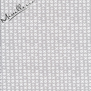 Látka MODA Whispers Muslin Mates šedá XOXO