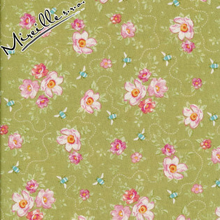 Látka Tilda Rosa Mollis Green