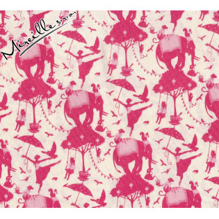 Látka Tilda Circus Life Red