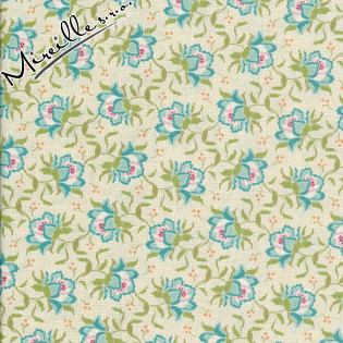 Látka Tilda Clown Flower Green