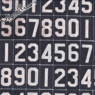 Látka Eclectic Elements Dapper/Monochrome - Numbers