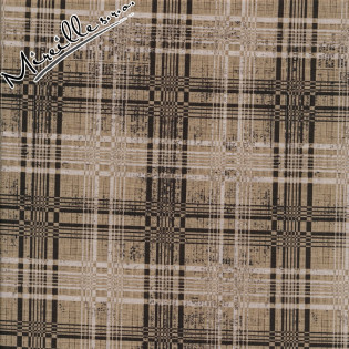 Látka Eclectic Elements Dapper hnědé kostky
