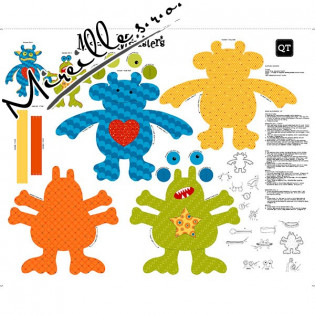 Panel MOD MONSTERS STUFFABLES, 91x110 cm