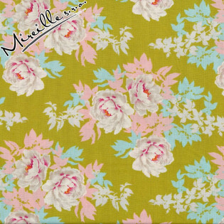 Látka Tilda Sunkiss Beach Peony Lime