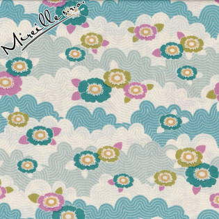 Látka Tilda LazyDays Frances Teal