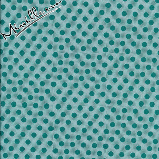 Látka Tilda Medium dots Dark Teal