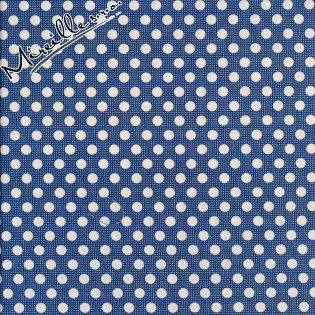 Látka Tilda Medium dots Night blue