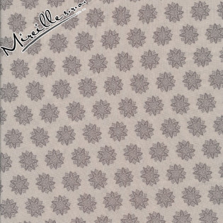 Látka MODA Fleur De Noel - smetanová s šedou vločkou
