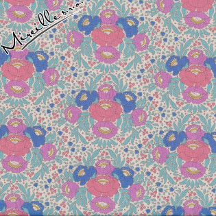Látka Tilda PlumGarden Autumn Bouquet Teal