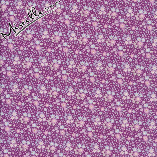 Látka Tilda PlumGarden Flower Confetti Plum