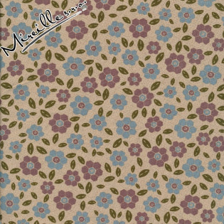 FQ LA One Stitch at a Time -  květinky na smetanové