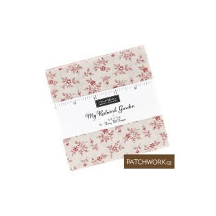 Charm pack MODA My Redwork Garden