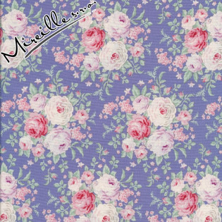 Látka Tilda Old Rose Lydia Blue