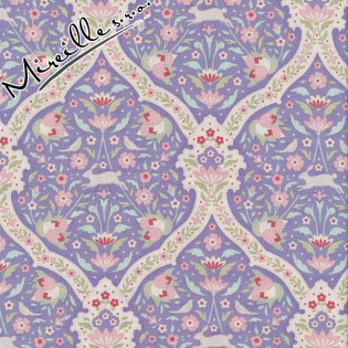 Látka Tilda Bon Voyage Hare Tile Blue