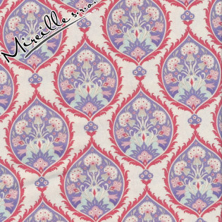 Látka Tilda Bon Voyage Flowerleaf Blue