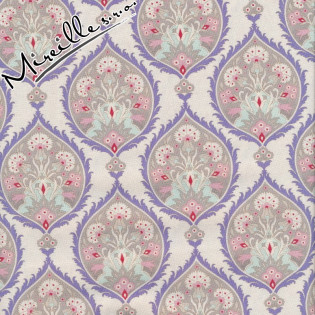Látka Tilda Bon Voyage Flowerleaf Blue