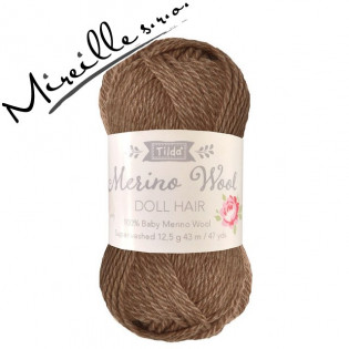 TILDA Doll yarn for Hair Brown