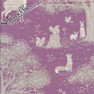 Látka Tilda Woodland, Mauve