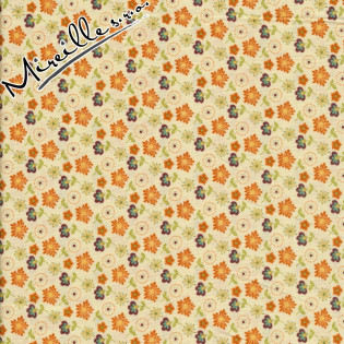 Látka MODA Last Bloom béžová s více kvítky
