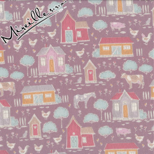 Látka Tilda Tiny Farm Mauve