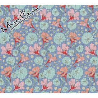 Látka Tilda Gardenlife Nasturtium Blue