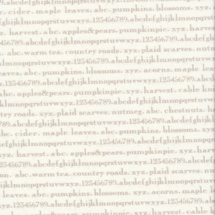 FQ MODA Pumpkins Blossoms - šedý text na smetanové