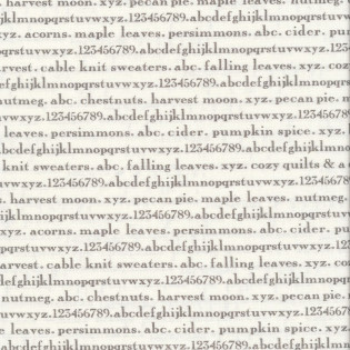 FQ MODA Pumpkins Blossoms - černý text na smetanové