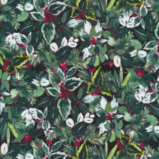 Látka Eclectic Elements Christmastime - English Holly