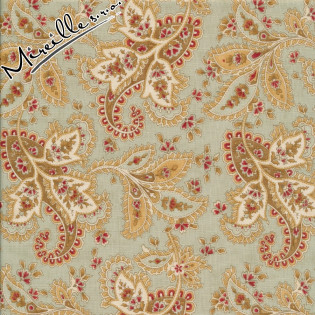 Látka MODA 3 Sisters Larkspur tyrkys paisley