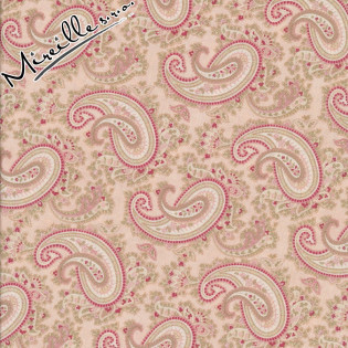 Látka MODA 3 Sisters Fav růžové paisley