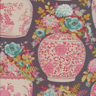 Látka Tilda Chic Escape Flowervase Grey