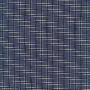 Tkaná bavlna MODA Homemade Homespuns - modrá kostka
