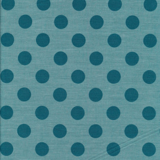 Tkaná bavlna TILDA Chambray Dots Aqua