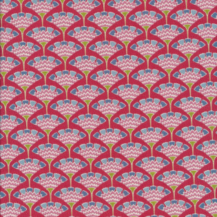 Látka Tilda Pie in the Sky - Tasselflower Red