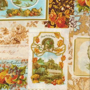 Látka podzimní patchwork