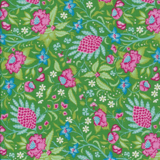 Látka Tilda Bloomsville Flowertangle Green
