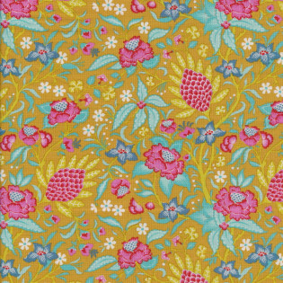 FQ Tilda Bloomsville Flowertangle Mustard