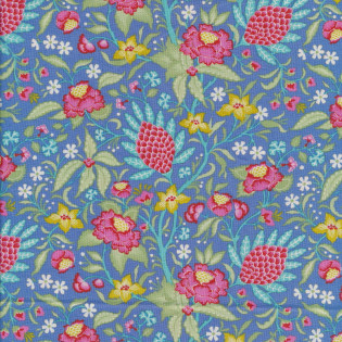 FQ Tilda Bloomsville Flowertangle Blue